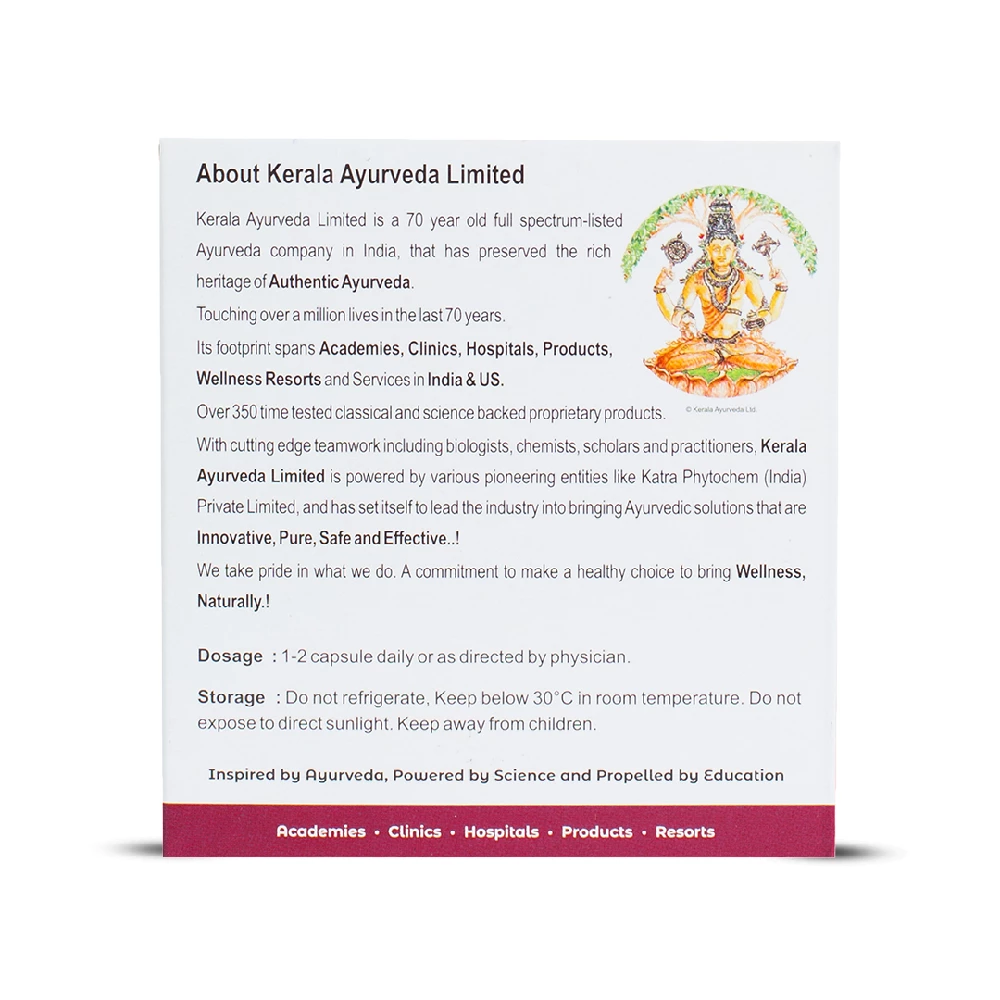 Kerala Ayurveda Lumbagest, 100 Capsules-3.webp